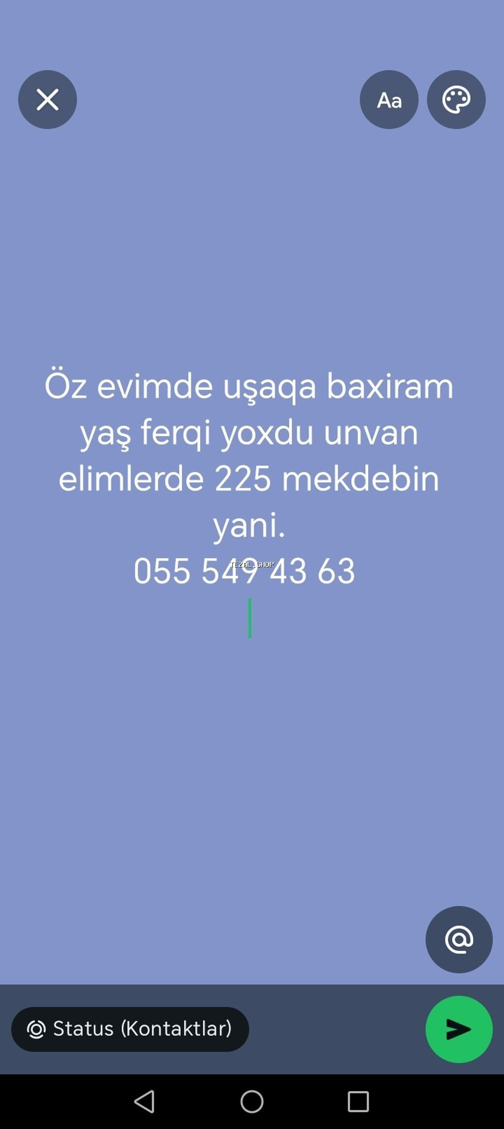 Uşaq baxımı xidməti - Öz evimdə peşəkar uşaq nəzarəti və gündəlik