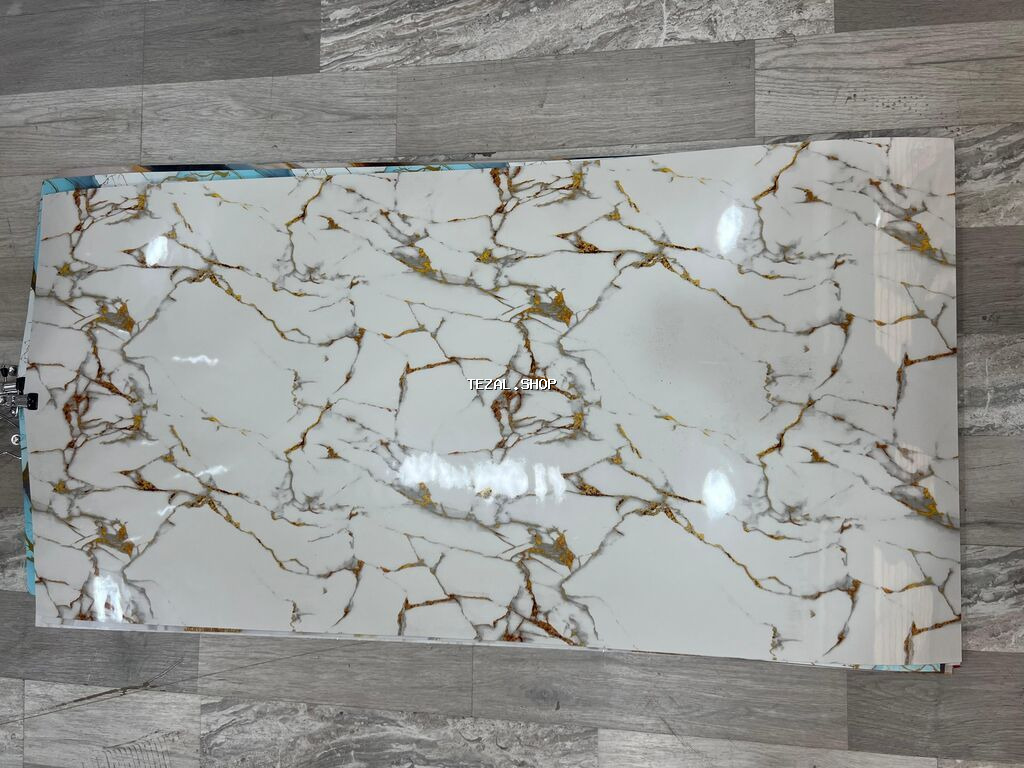 Mərmər effekti verən PVC divar panelləri. 1.Arxasi izolesiyalidi nəm - şəkil 2