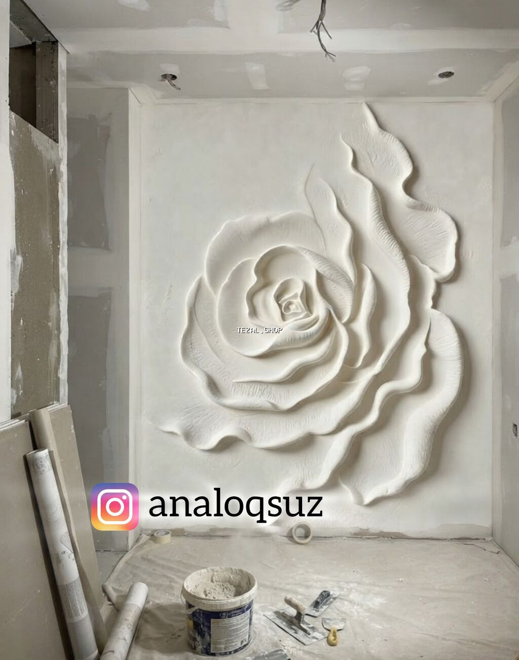 3 d effektli barelyef gorelyef işləri. hər məkana uyğun ( ev, ofis - şəkil 4