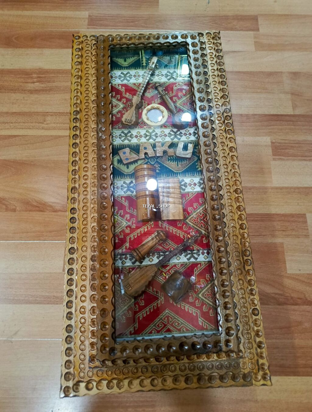 Əl işi Nərdlər 94-azn “Baku” temalı Oyma əl işi Tar Kaman Mugam