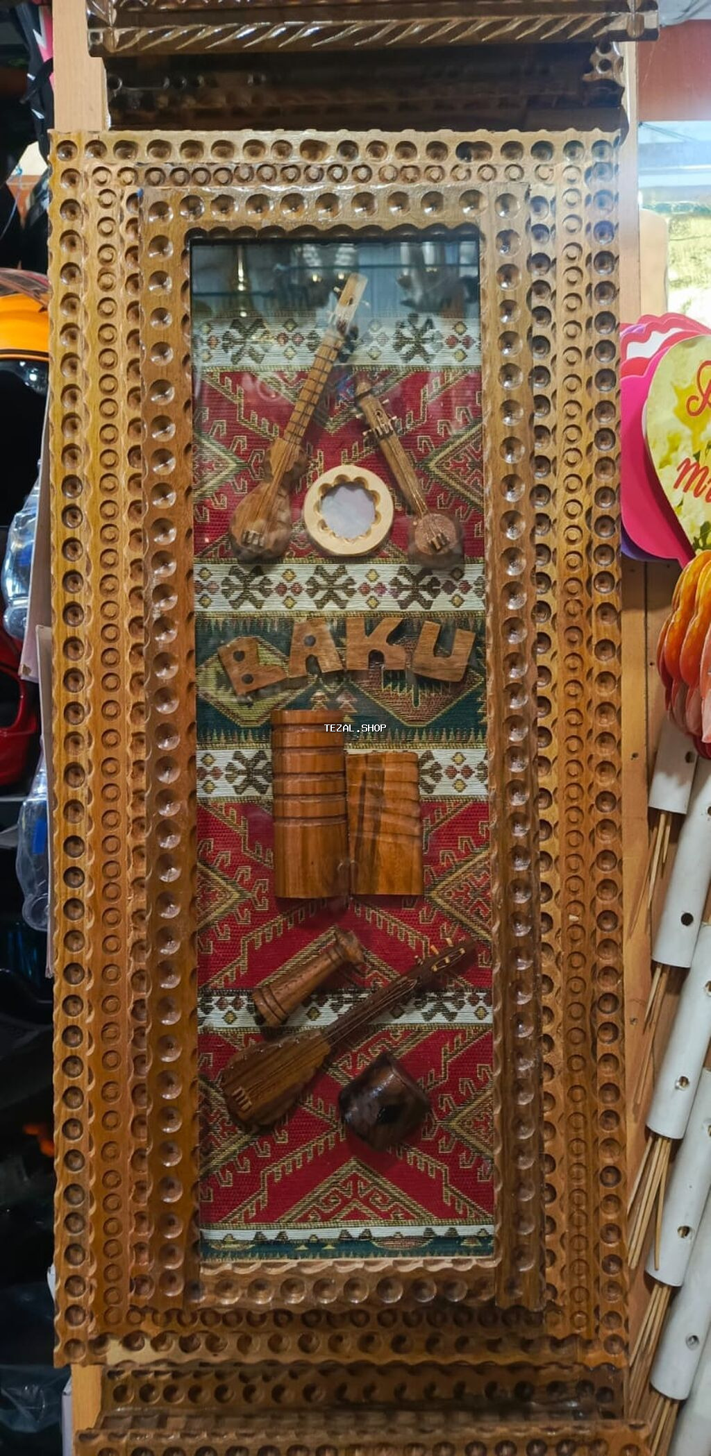Əl işi Nərdlər 94-azn “Baku” temalı Oyma əl işi Tar Kaman Mugam - şəkil 5