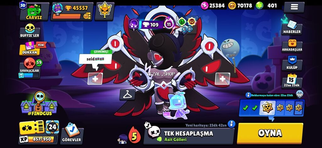 Brawl Stars oyun hesabı – yüksək səviyyəli və zəngin kontentli - Kupa Masazır — TezAl.shop