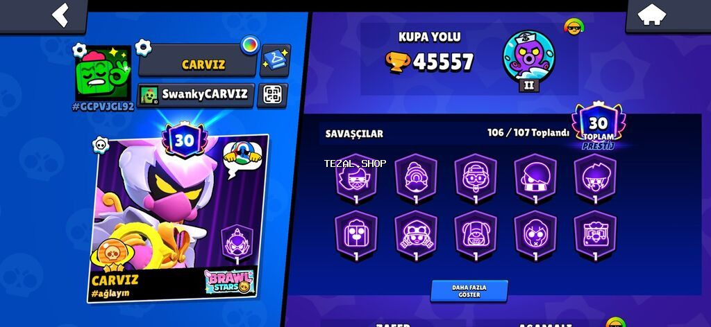 Brawl Stars oyun hesabı – yüksək səviyyəli və zəngin kontentli - Kupa - şəkil 2