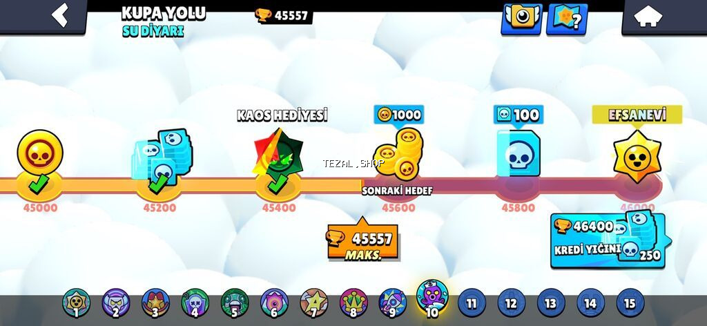 Brawl Stars oyun hesabı – yüksək səviyyəli və zəngin kontentli - Kupa - şəkil 3