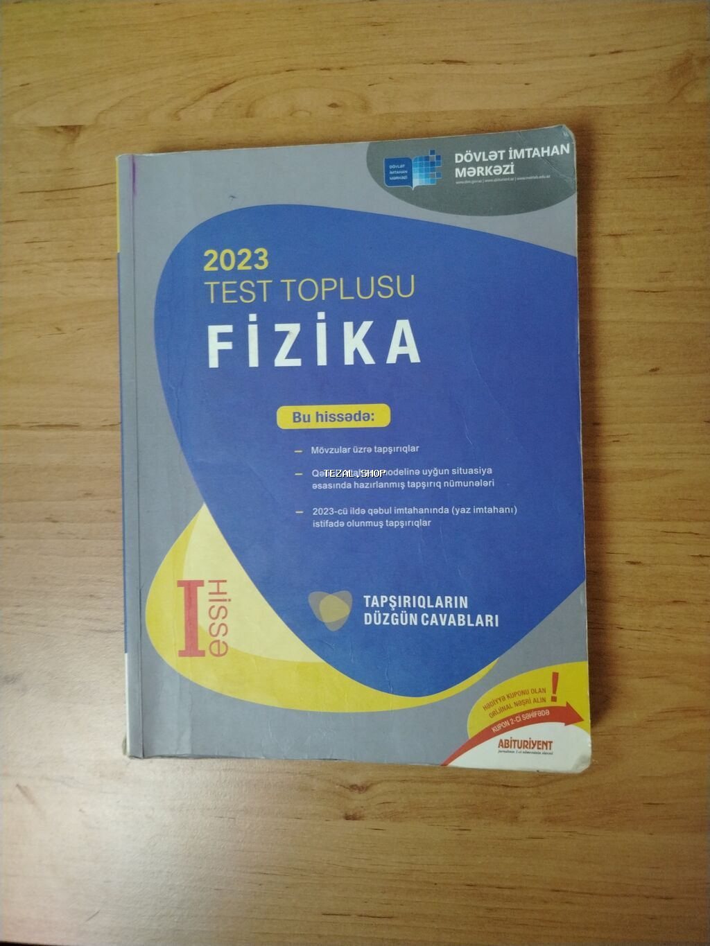 2023 fizika test toplusu. 1ci hissə