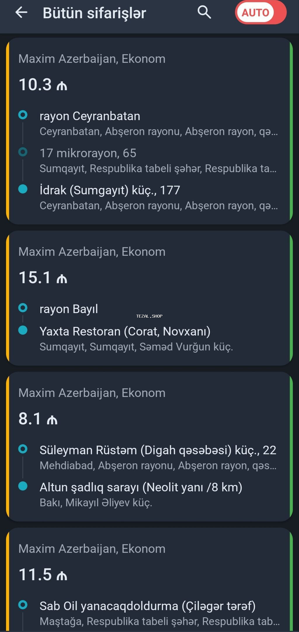 Günlük Arendaya Taksi Profili isteyen Elaqe Saxlasın. Aftomobil Ve üz Masazır — TezAl.shop