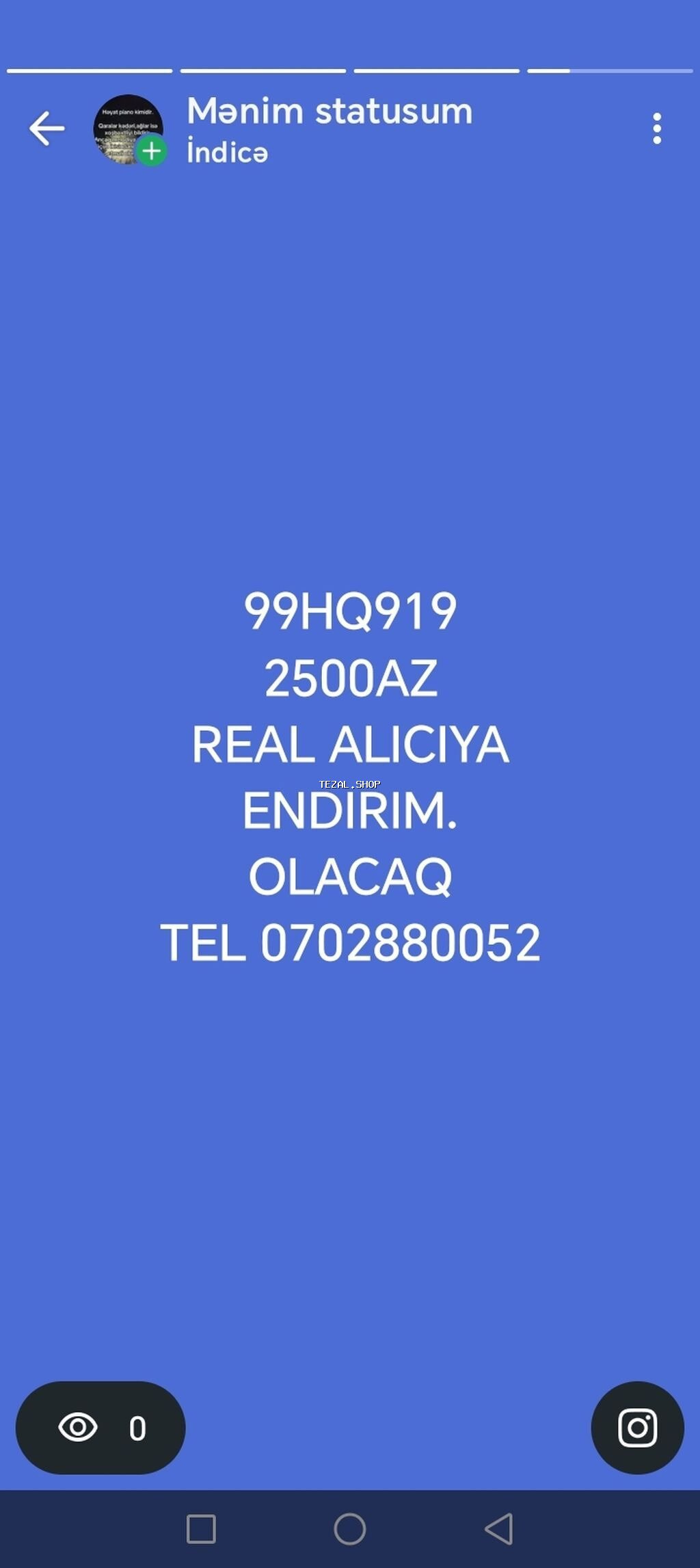 Satili kime naraqli olsa. Zeng edsin
Real. Aliciya endirim. Olacaq
