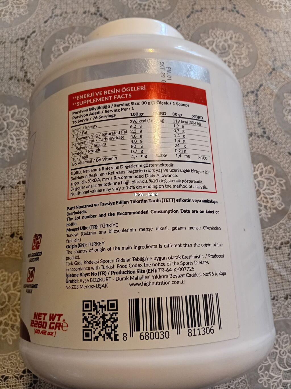 Protein Çəki: 2001 - 2500 g, Yeni - şəkil 2