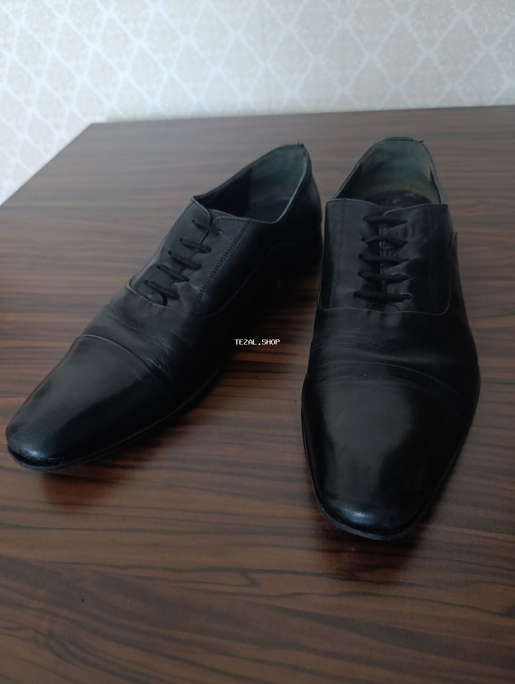 MONOMAN kişi klassik ayaqqabısı - Model: bağcıqlı, kap-toe (burnu