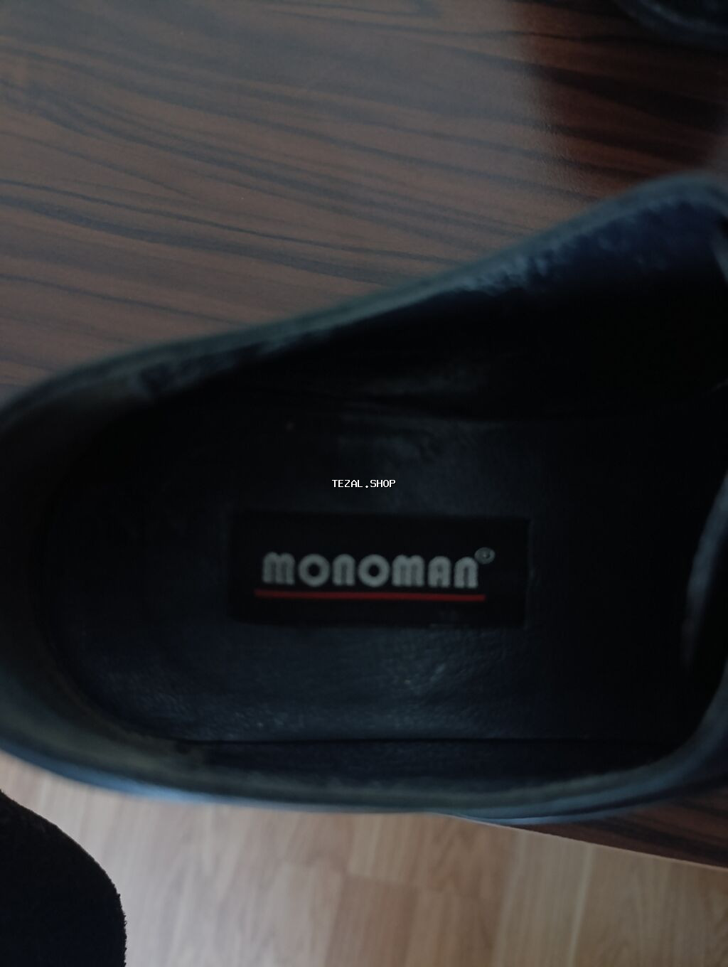 MONOMAN kişi klassik ayaqqabısı - Model: bağcıqlı, kap-toe (burnu - şəkil 3