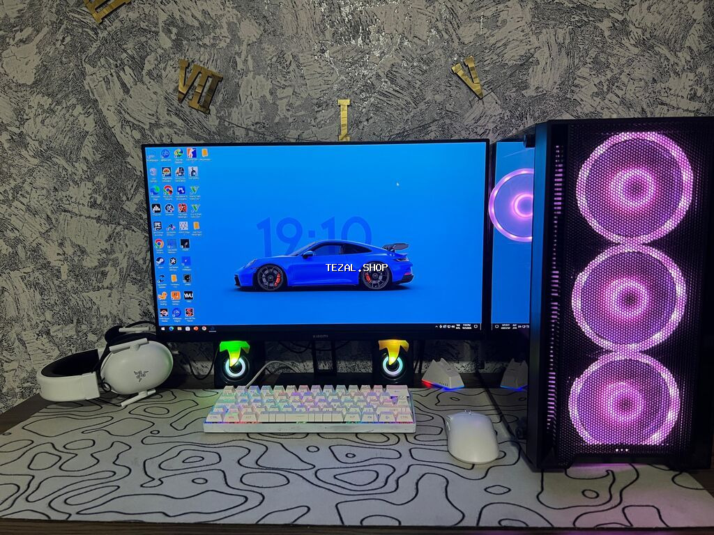 Tam Dəst Gaming PC / Ryzen 5 5600 + RX 6500 XT / Monitor, Siçan - şəkil 2