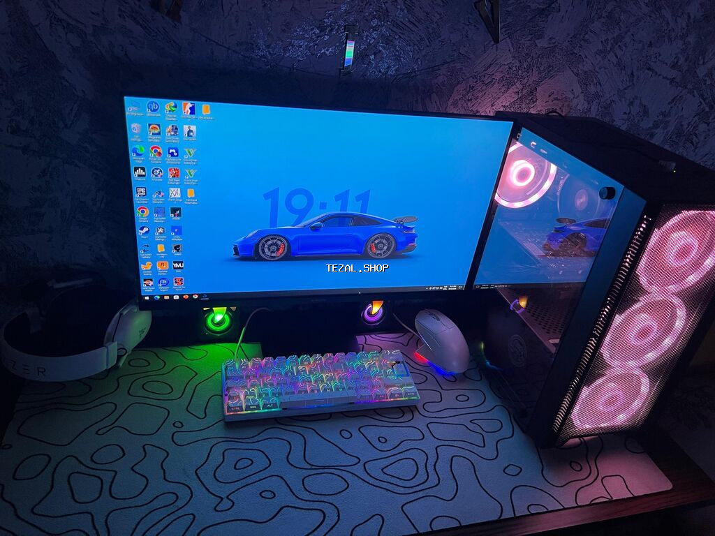Tam Dəst Gaming PC / Ryzen 5 5600 + RX 6500 XT / Monitor, Siçan - şəkil 3