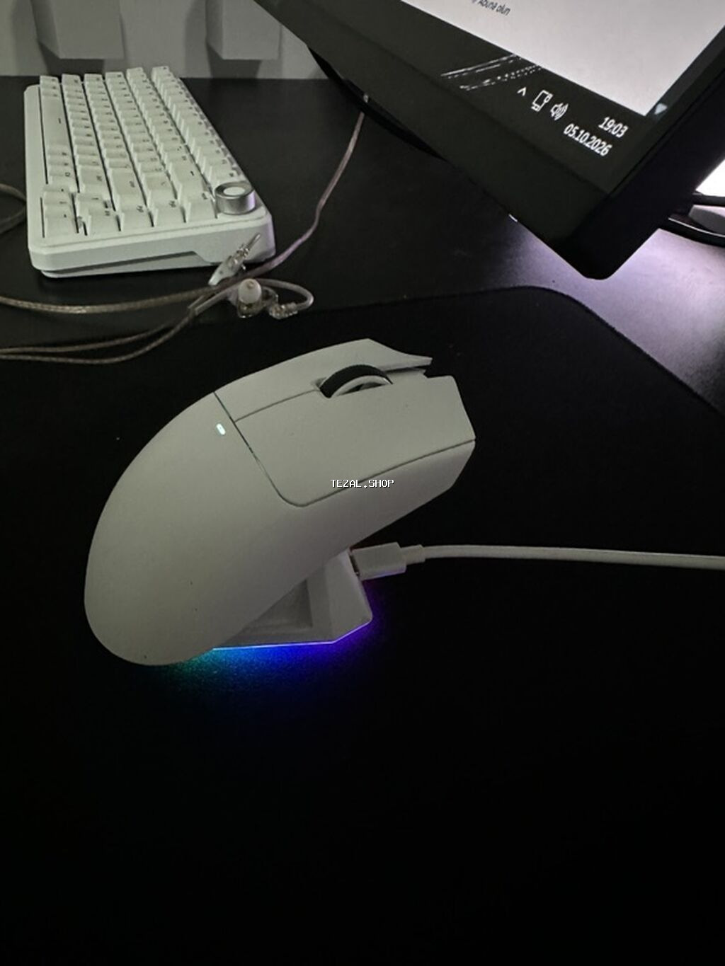Attack Shark X11 simsiz/simli gaming mouse - Rəng: ağ - Bağlantı - şəkil 2