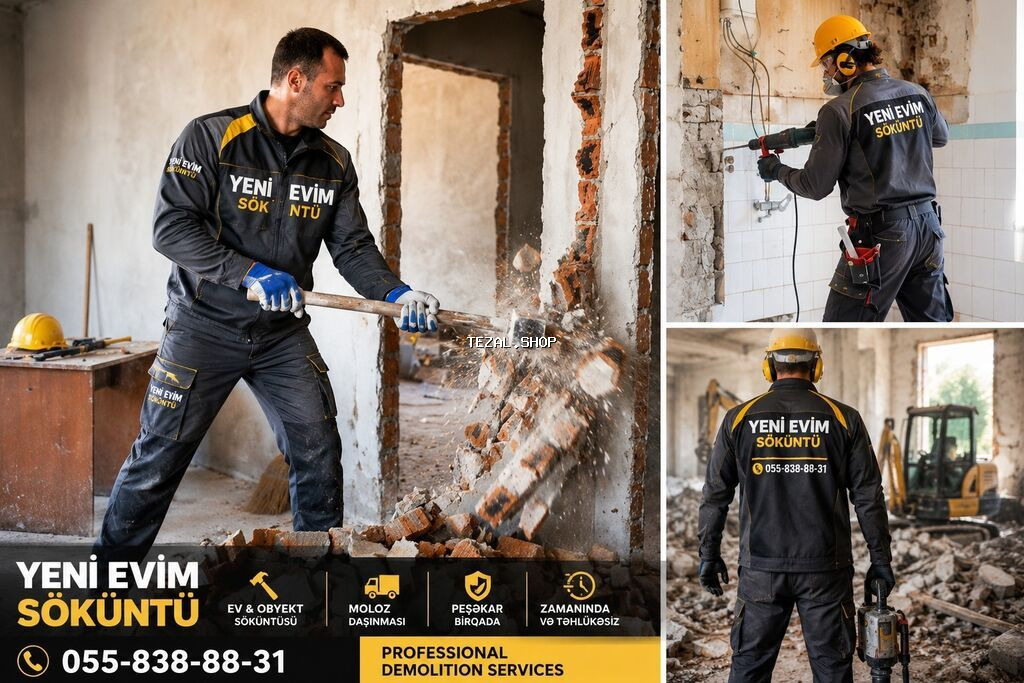 🚧 SÖKÜNTÜ XİDMƏTİ – SÜRƏTLİ, TƏMİZ VƏ ETİBARLI! 🚧 🏠 Ev • Mənzil • - şəkil 2