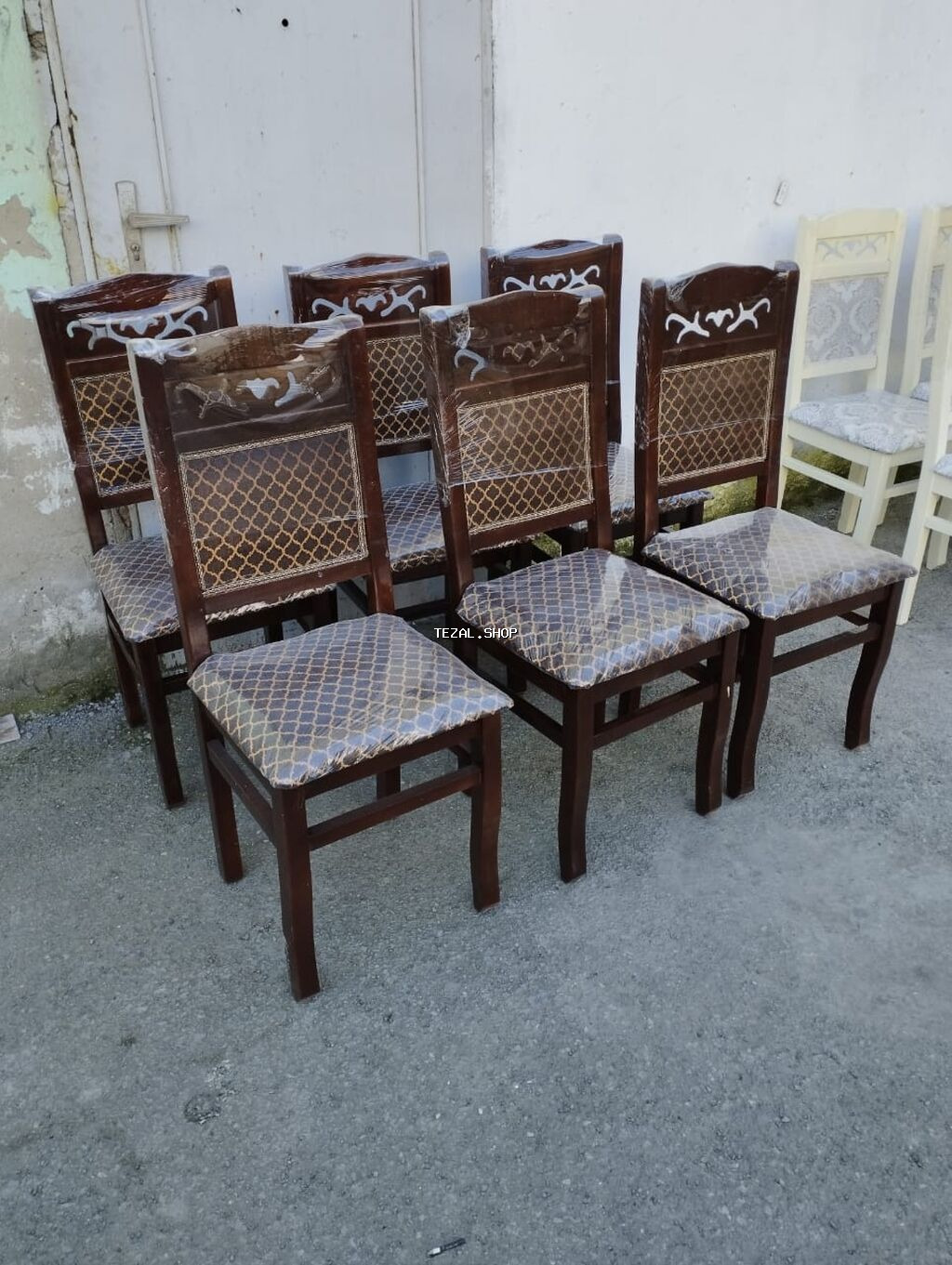 Qonaq otağı üçün, Yeni, Açılmayan, Dördbucaq masa, 4 stul - şəkil 5