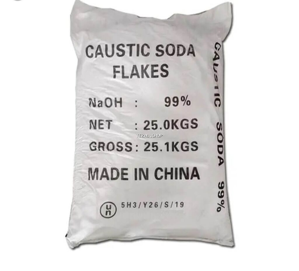 Məhsul: Kaustik soda (NaOH) qırıntıları – 99% - Tərkib: Natrium