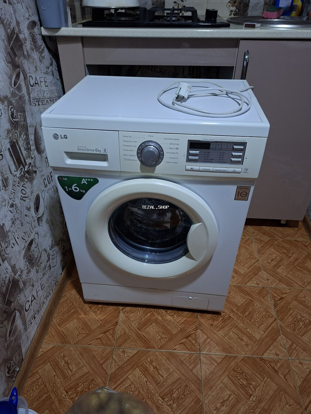 Paltaryuyan maşın LG, 6 kq, İşlənmiş, Avtomat, Qurutma var - şəkil 4