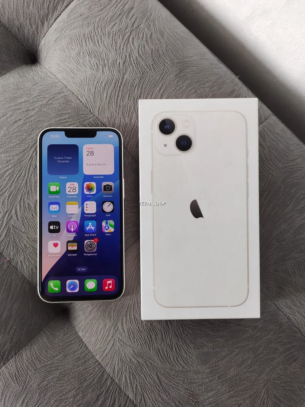 IPhone 13, 128 GB, Ağ, Zəmanət, Kredit, Simsiz şarj - şəkil 2