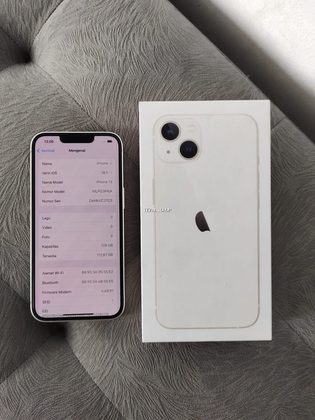 IPhone 13, 128 GB, Ağ, Zəmanət, Kredit, Simsiz şarj - şəkil 4