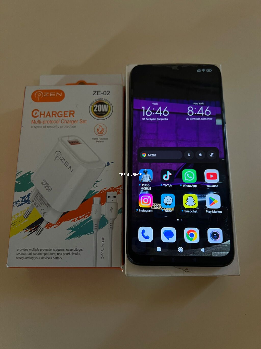 Redmi 9T, 128 GB, rəng - Qara, Face ID Bakı — TezAl.shop