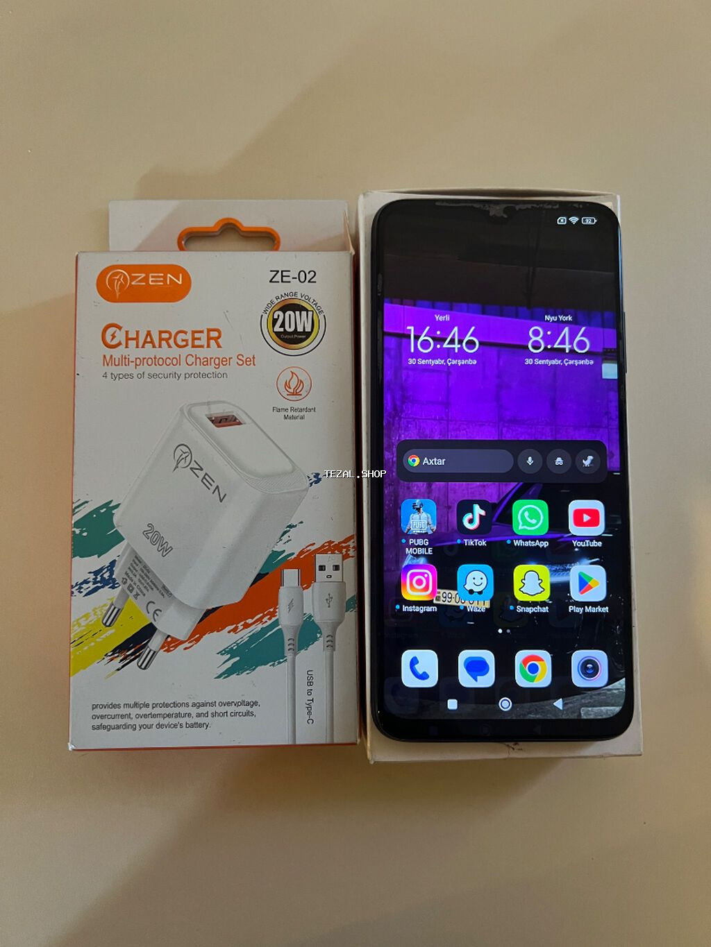 Redmi 9T, 128 GB, rəng - Qara, Face ID - şəkil 2