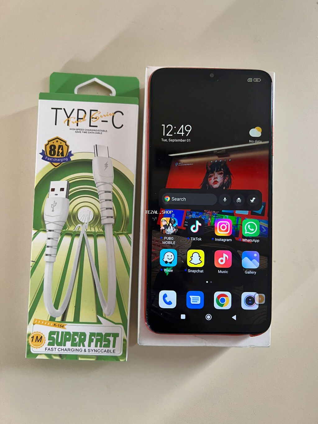 Redmi 9T, 128 GB, rəng - Qırmızı, Sensor
