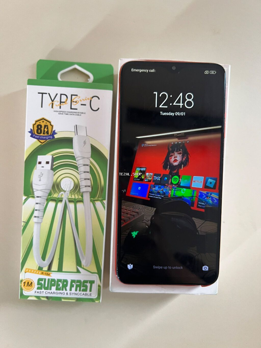Redmi 9T, 128 GB, rəng - Qırmızı, Sensor - şəkil 5
