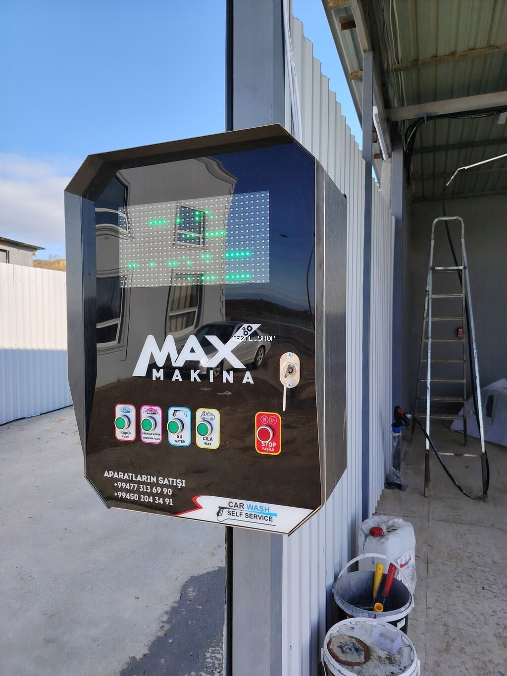 Özünüyuyan avtoyuma postları – MAX Makina aparatları ilə - şəkil 3