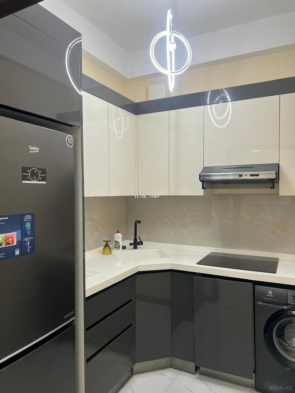 İcarəyə verilir 2 otaqlı yeni tikili 67 m², Elmlər Akademiyası m - şəkil 3