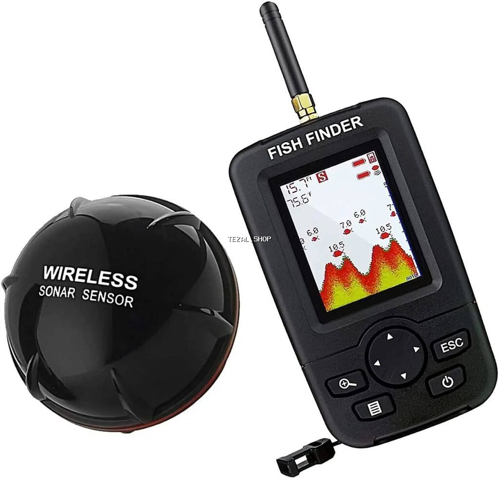 🎣 Portativ Simsiz Balıq Axtarıcı Sonar – 100 metr məsafə 🎣 Bu LCD