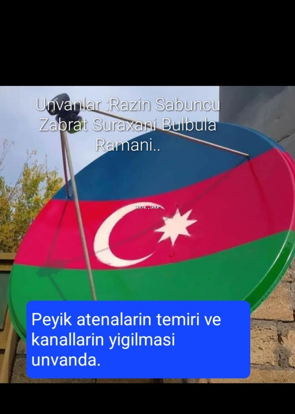 Xidmət: Peyk antenalarının təmiri və kanalların