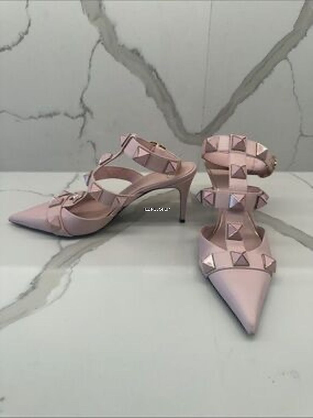 Valentino Garavani qadın ayaqqabısı – Rose rəngli patent (laklı) dəri - şəkil 2