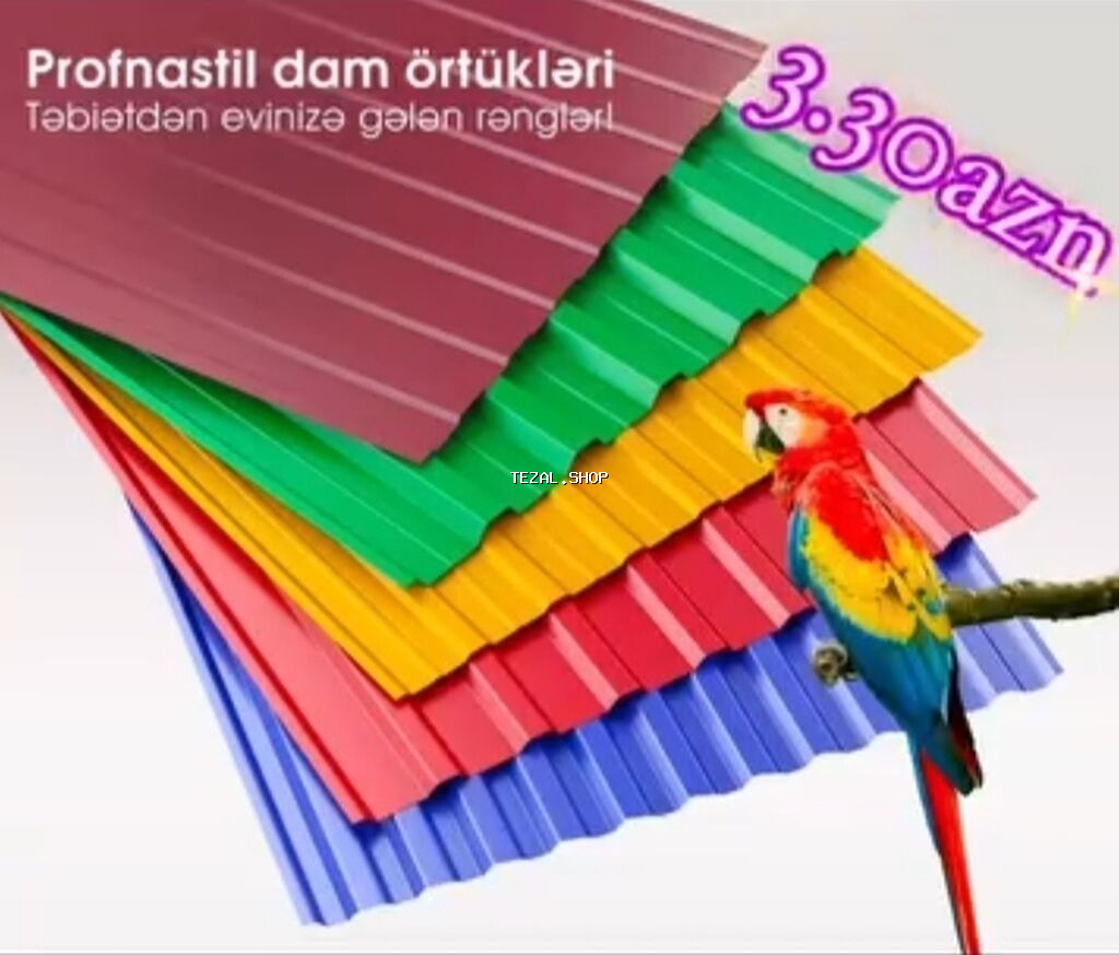 Şifer, Dəmir, Yeni, Pulsuz çatdırılma, Zəmanətli, Kredit var - şəkil 2