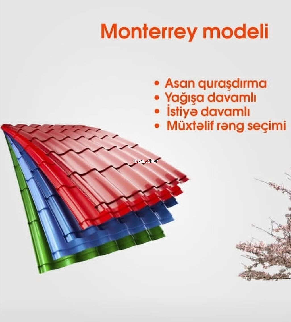 Şifer, Dəmir, Yeni, Pulsuz çatdırılma, Zəmanətli, Kredit var - şəkil 4