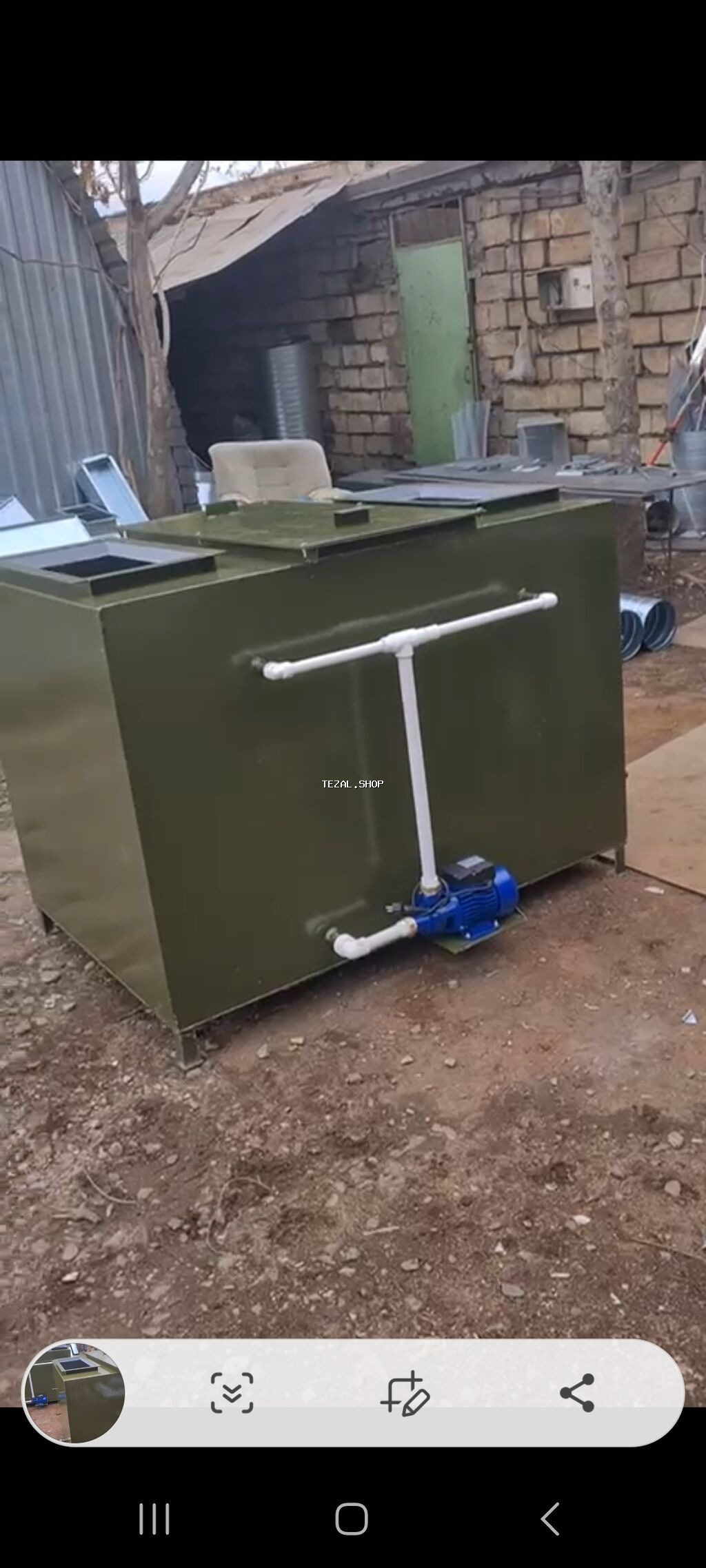 Sənaye tipli yağ tutucu (grease trap) və tüstü boğucu filtrləmə - - şəkil 2