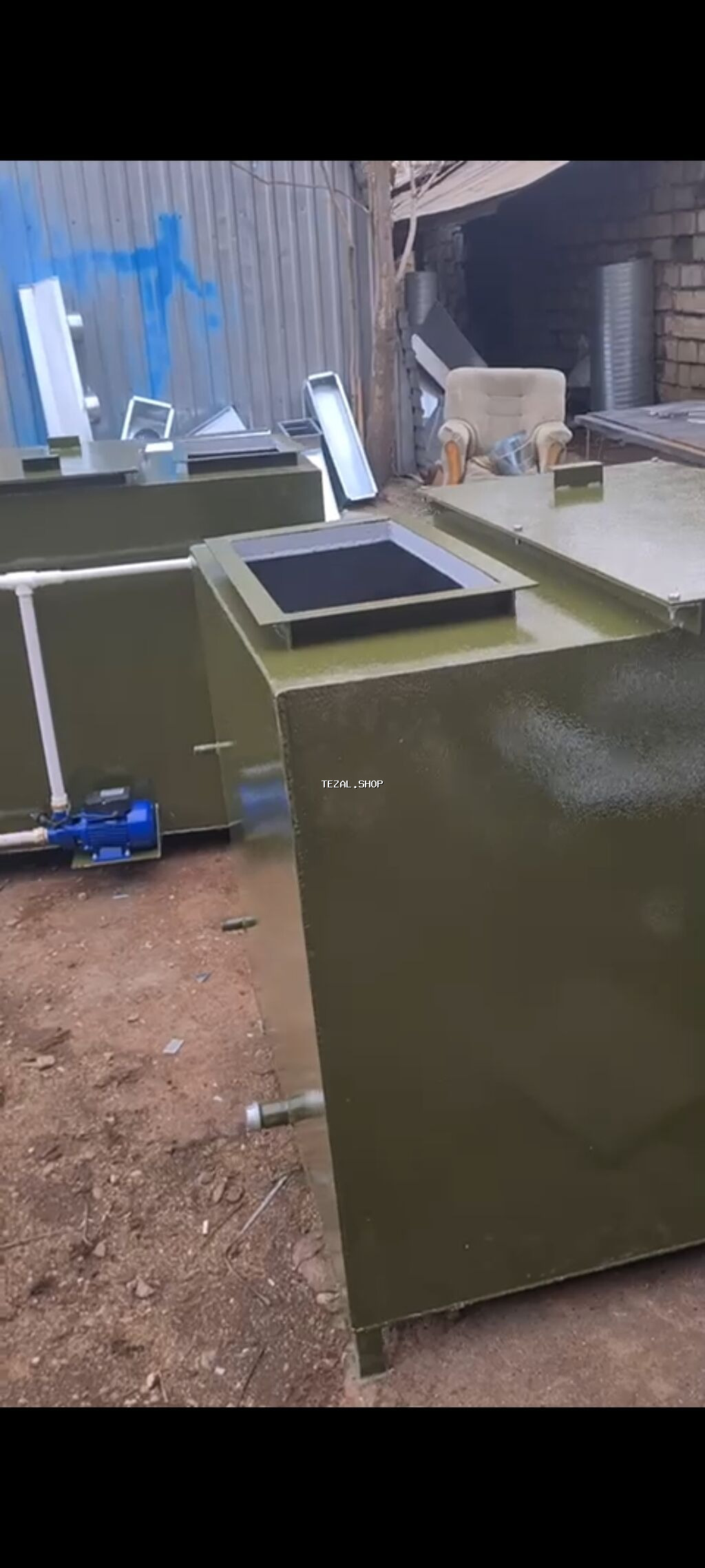 Sənaye tipli yağ tutucu (grease trap) və tüstü boğucu filtrləmə - - şəkil 3
