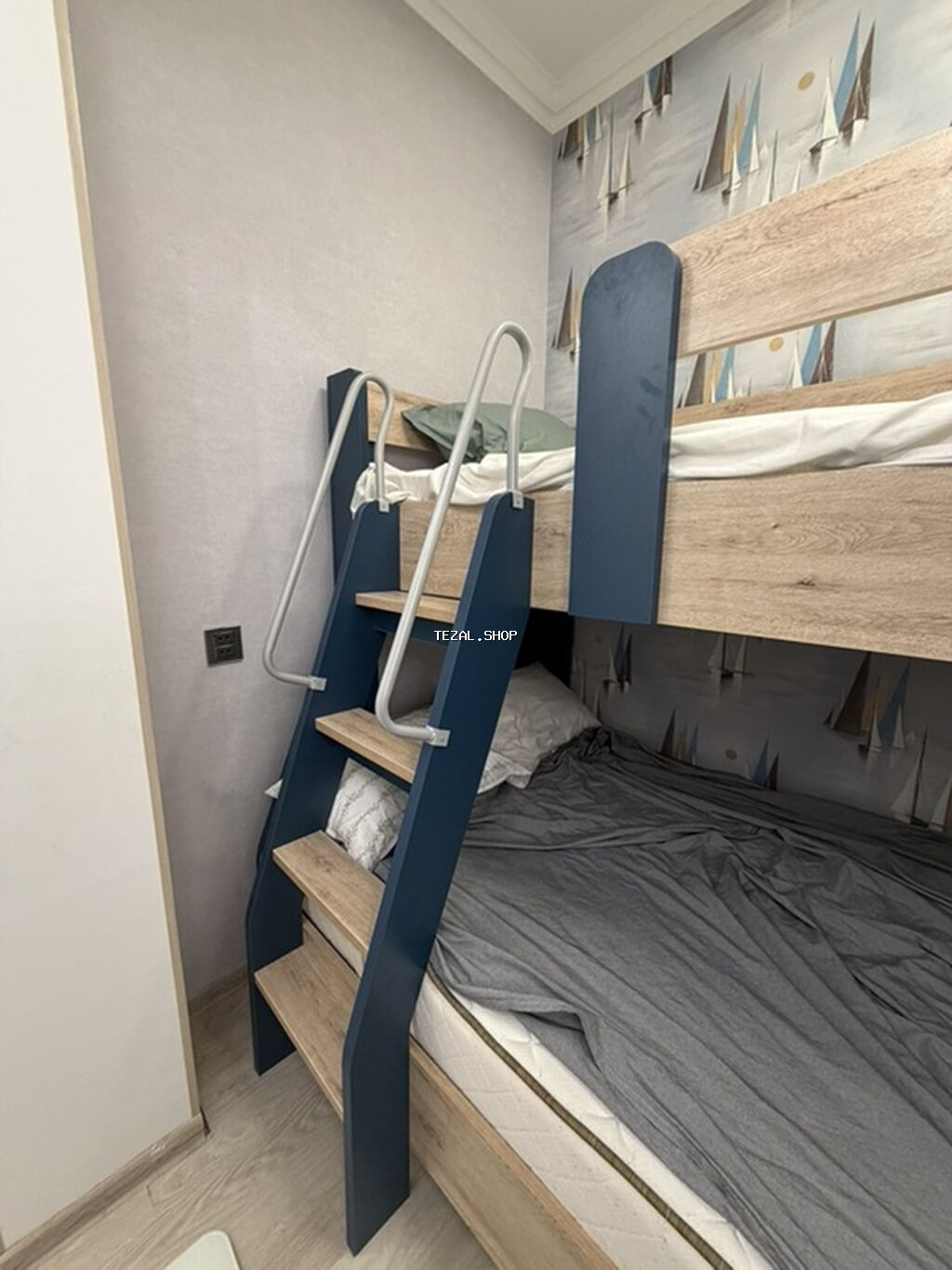 Oğlan və qız üçün, Yeni, Çarpayı, Matras ilə, Siyirməsiz, Laminat - şəkil 3