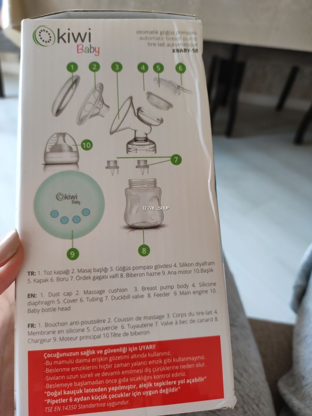 Yeni südsagan ( молокоотсос) Kiwi elektrik ( avtomatik) süd sagan - şəkil 2