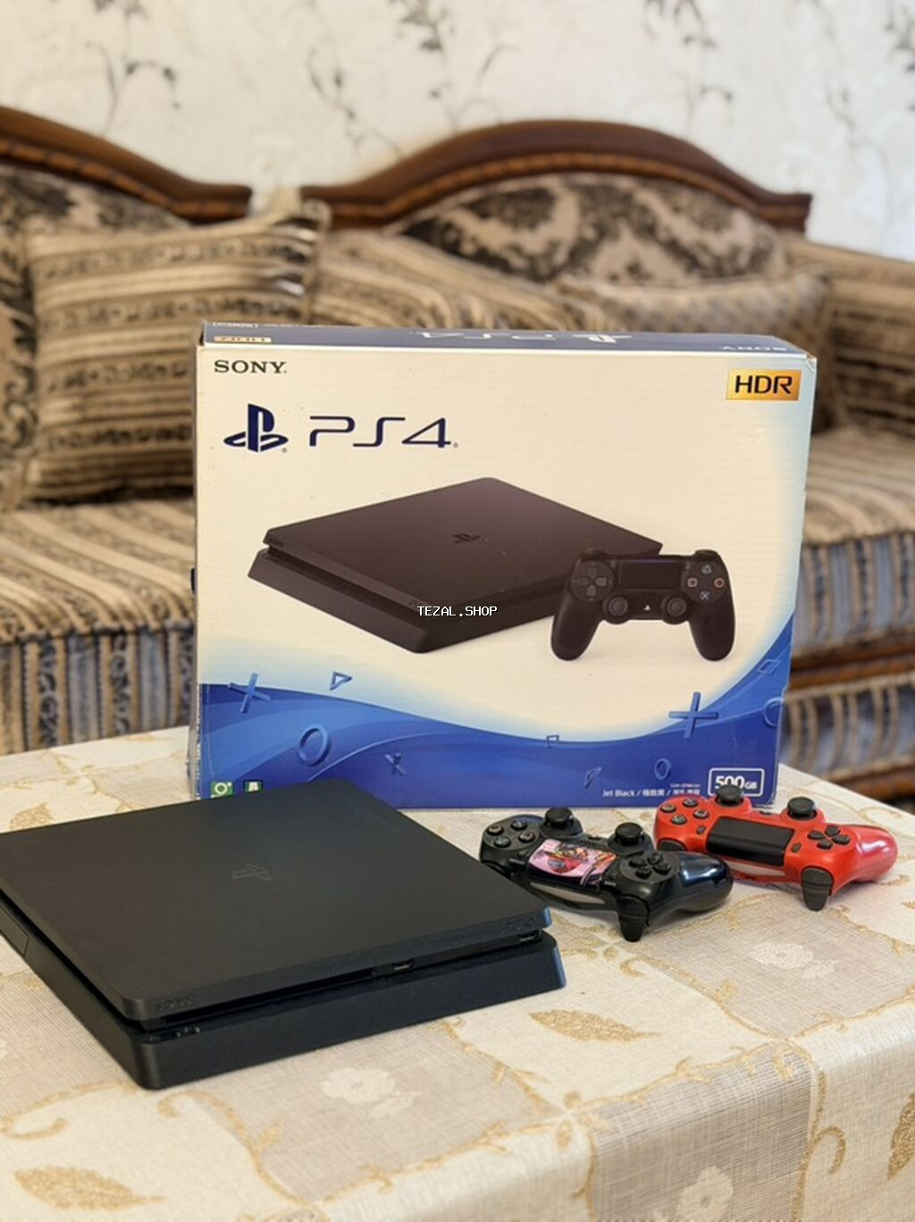 Sony PlayStation 4 Slim oyun konsolu - Model: PS4 Slim, Jet Black - Digah — TezAl.shop