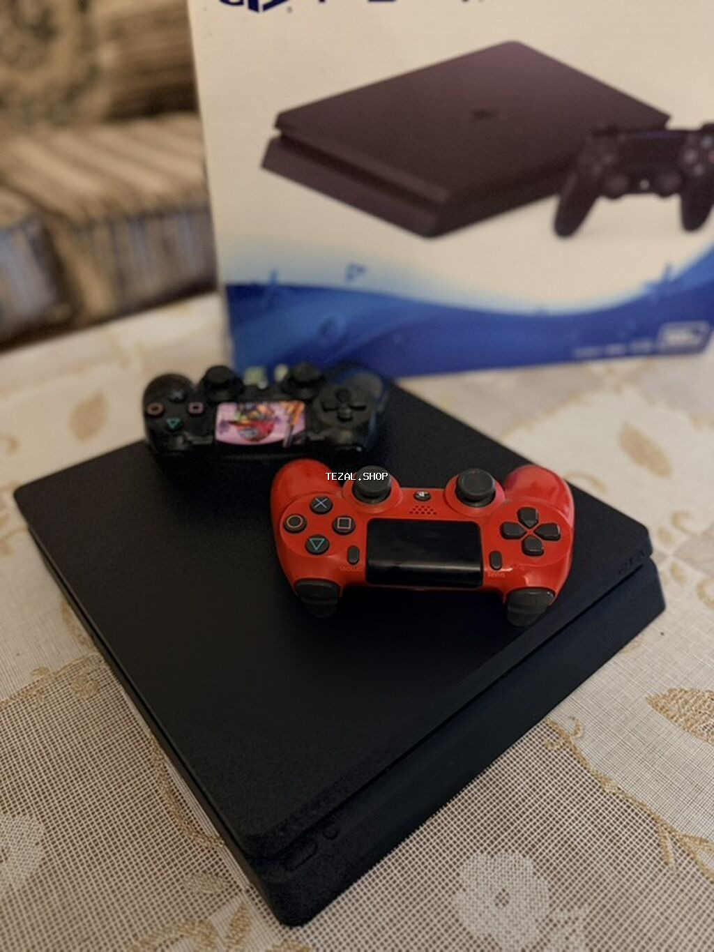 Sony PlayStation 4 Slim oyun konsolu - Model: PS4 Slim, Jet Black - - şəkil 2