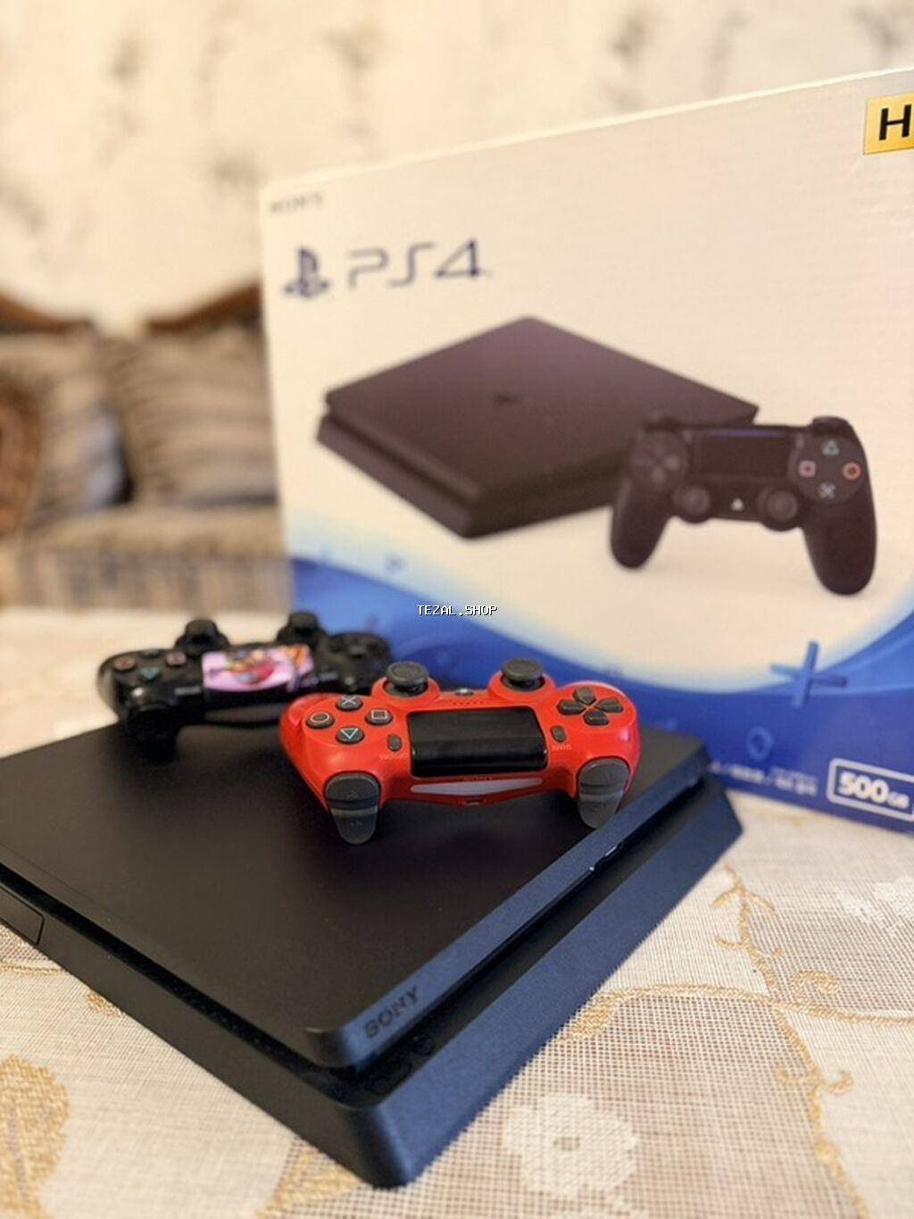 Sony PlayStation 4 Slim oyun konsolu - Model: PS4 Slim, Jet Black - - şəkil 3