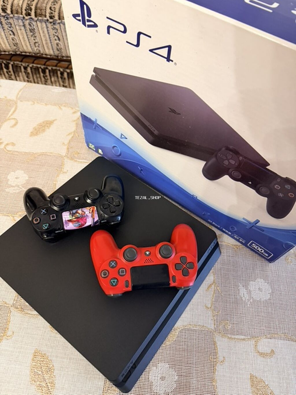 Sony PlayStation 4 Slim oyun konsolu - Model: PS4 Slim, Jet Black - - şəkil 4