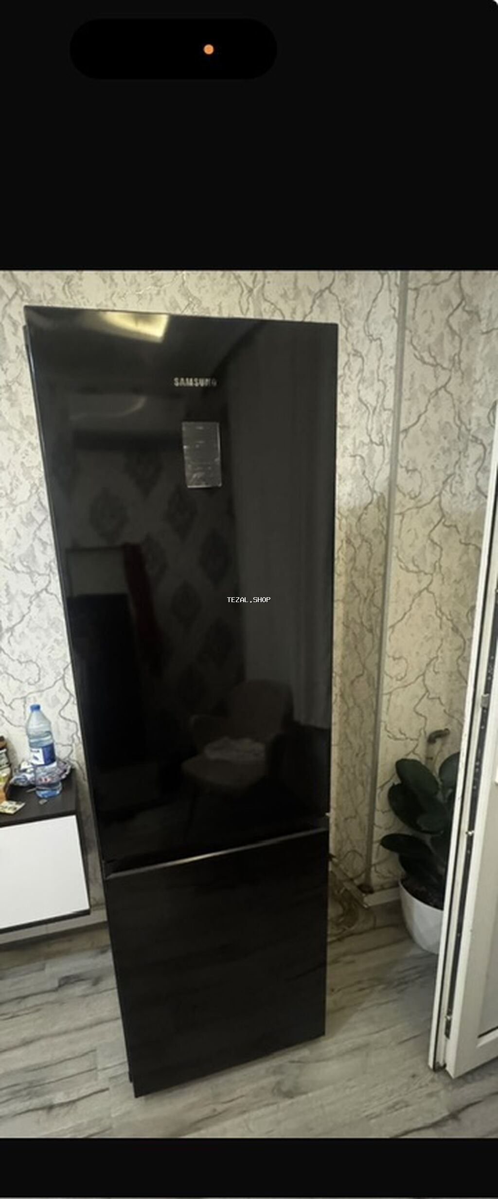 İşlənmiş 2 qapılı Samsung Soyuducu Satılır, rəng - Qara, Təkərli