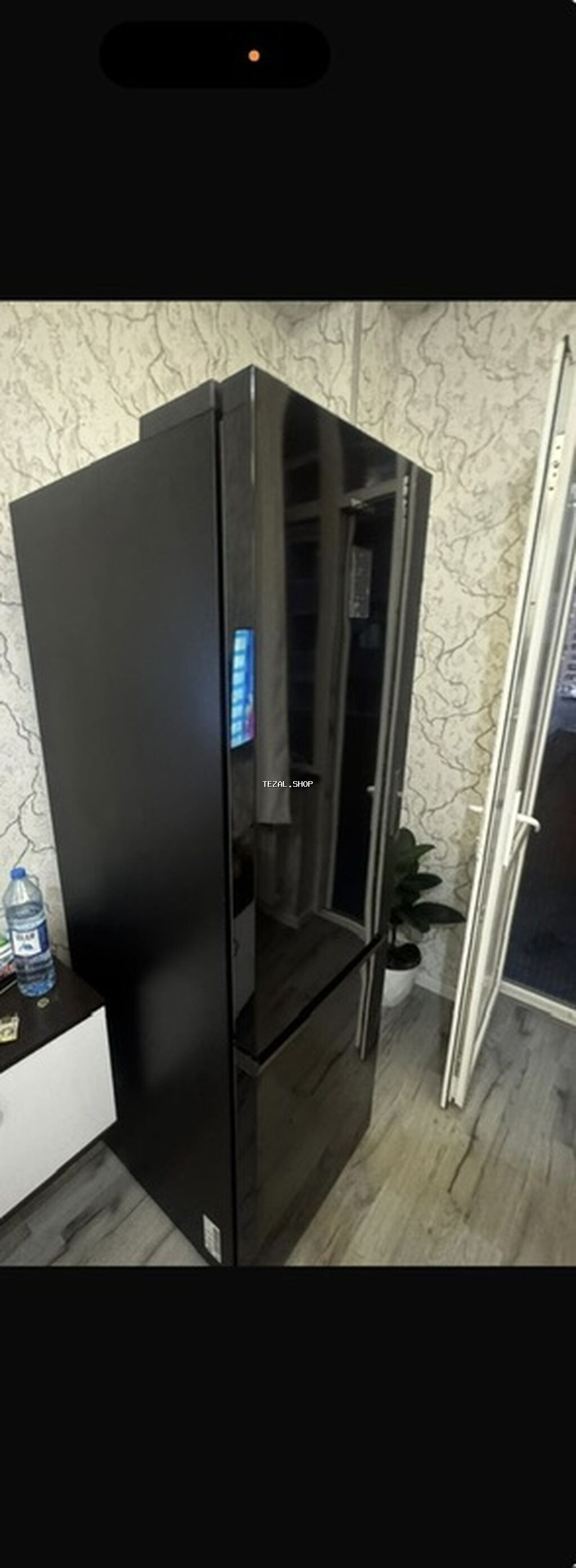 İşlənmiş 2 qapılı Samsung Soyuducu Satılır, rəng - Qara, Təkərli - şəkil 4