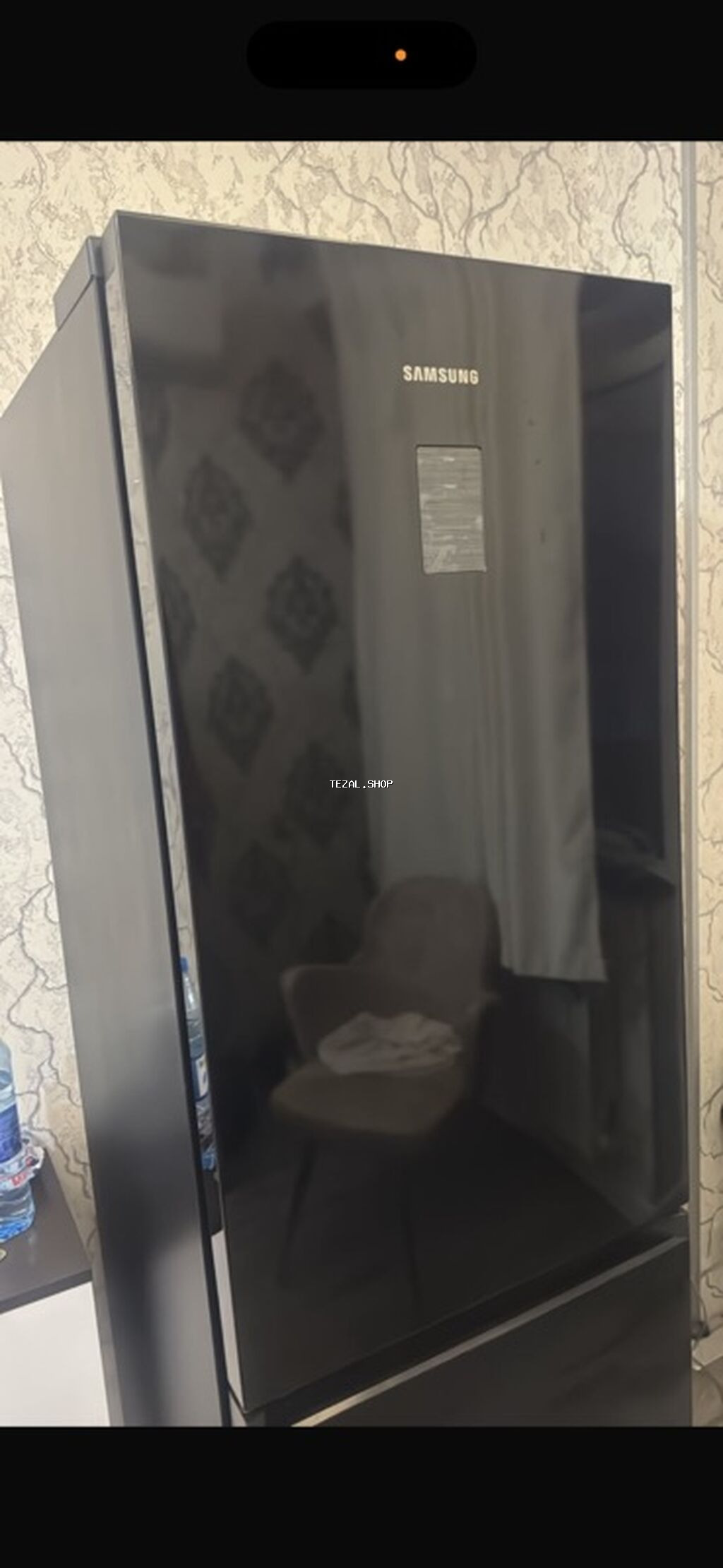 İşlənmiş 2 qapılı Samsung Soyuducu Satılır, rəng - Qara, Təkərli - şəkil 5