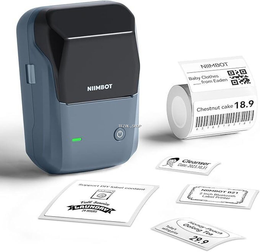 Niimbot B1 termoprinter. blutuz ilə telefona qoşulur və telefondan - şəkil 3
