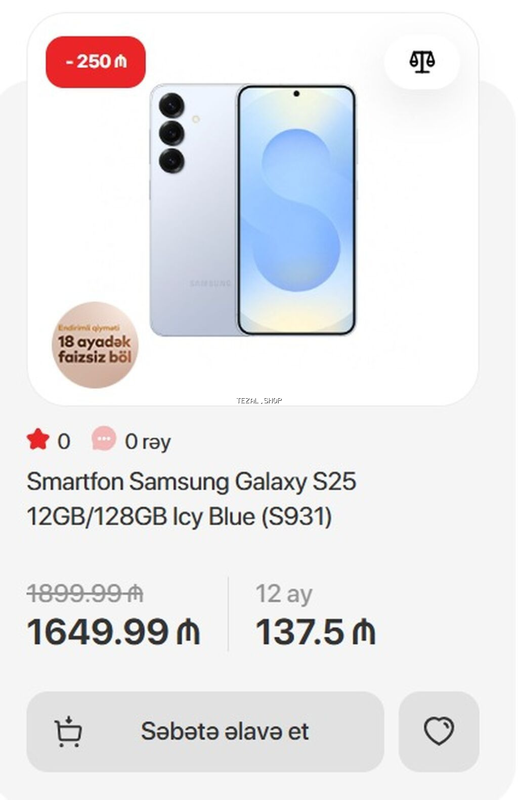 Samsung Galaxy S25, 128 GB, rəng - Gümüşü, İki sim kartlı - şəkil 5