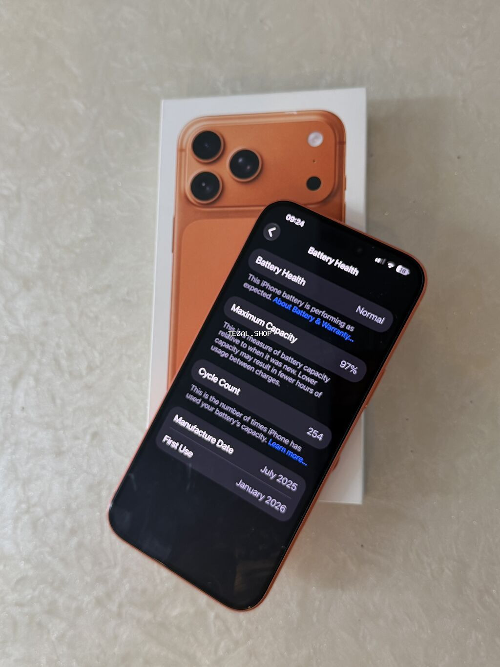 IPhone 17 Pro Max, 256 GB, Narıncı, Simsiz şarj - şəkil 3