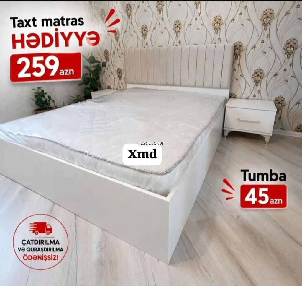 Yeni, İkinəfərlik çarpayı Saray — TezAl.shop