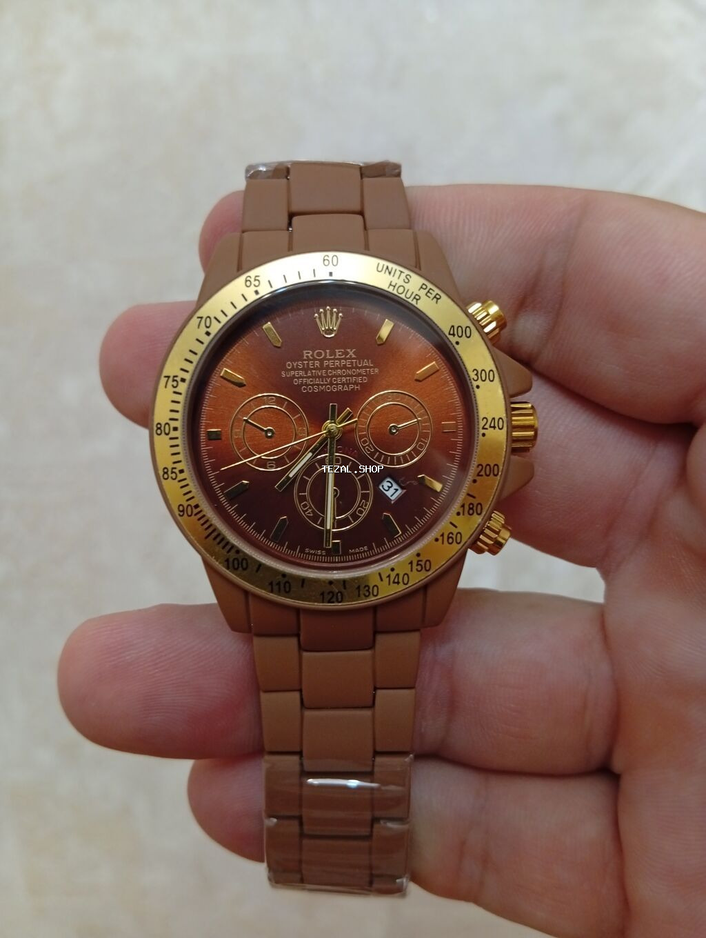 Yeni, Qol saatı, Rolex, rəng - Qəhvəyi